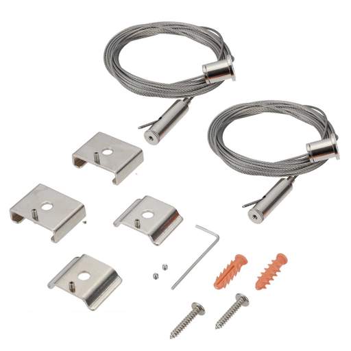 SLV Lighting Steel Wire Suspension Kit for Single Circuit Track