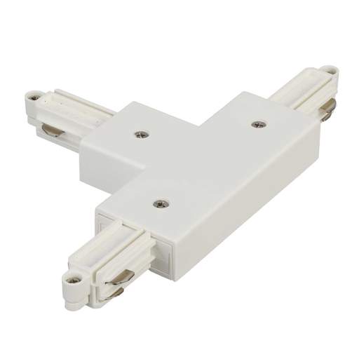 SLV Lighting T-Connector for 1 Circuit Track Earth Left White