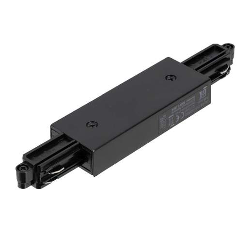 SLV Lighting Long Straight Connector for 1 Circuit Track Black