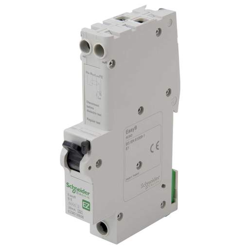 Schneider Easy9 6A 1P+N 1 Module B Curve 6kA 30mA Type A RCBO