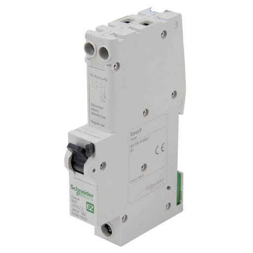Schneider Easy9 32A 1P+N 1 Module B Curve 6kA 30mA Type A RCBO