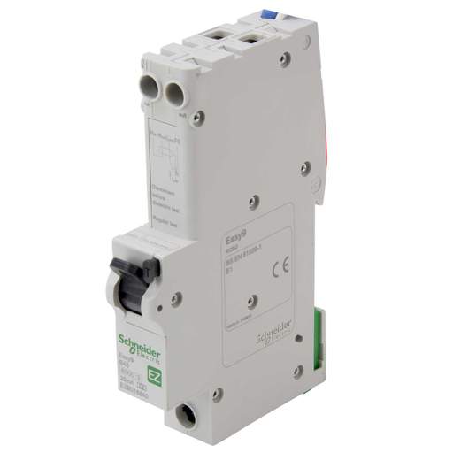 Schneider Easy9 40A 1P+N 1 Module B Curve 6kA 30mA Type A RCBO ...