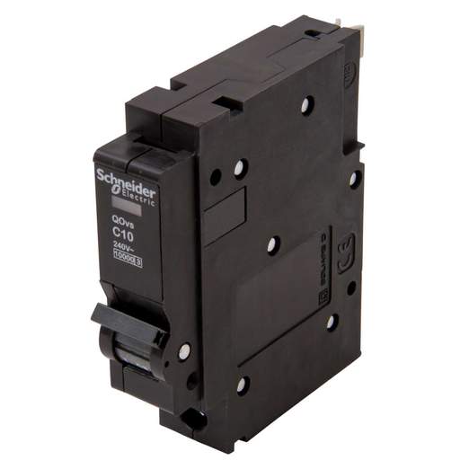 Schneider Square D QOVS 10A Single Pole 10kA C Curve MCB