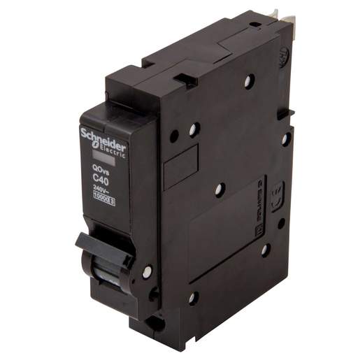 Schneider Square D QOVS 40A Single Pole 10kA C Curve MCB