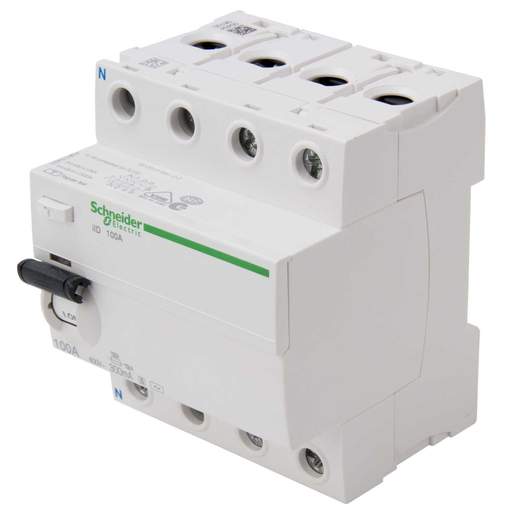 Schneider Square D IKQ 100A 4 Pole 300mA Time Delay RCD