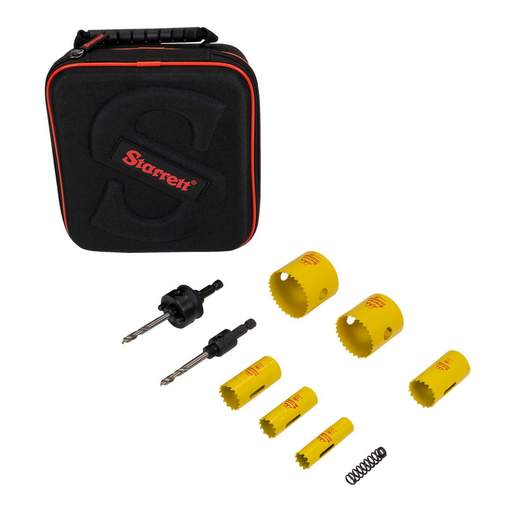 Starrett 8 Piece Electricians Holesaw Kit