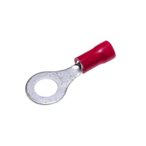 Engex 6mm Red Ring Crimp Lugs For 1 5mm Cables Pack Of 100 611004 CEF