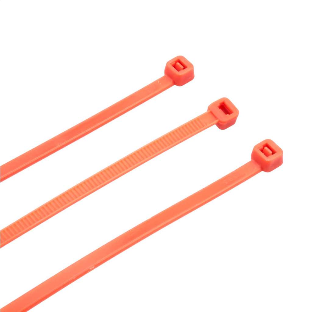 Engex 200mm x 4.8mm Cable Ties Orange (Pack of 100) (659009O) | CEF
