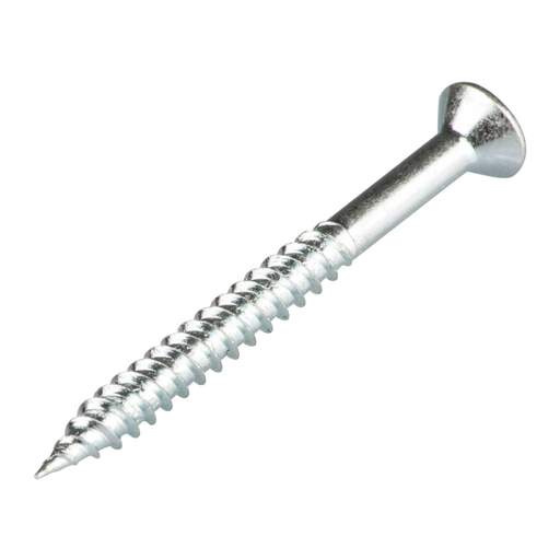 Engex 8x1¾ Countersunk Twin Thread Woodscrews Bright Zinc Plated (Pack of 200)