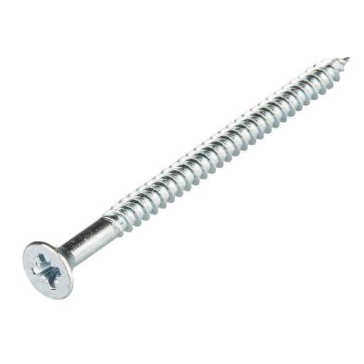 Engex 8 x 2½ Countersunk Twin Thread Woodscrews Bright Zinc Plated (200)