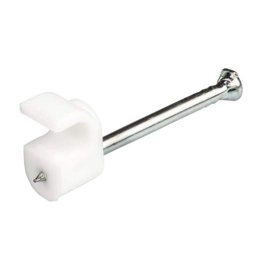 Engex 4mm Round Clips White (Pack of 100)