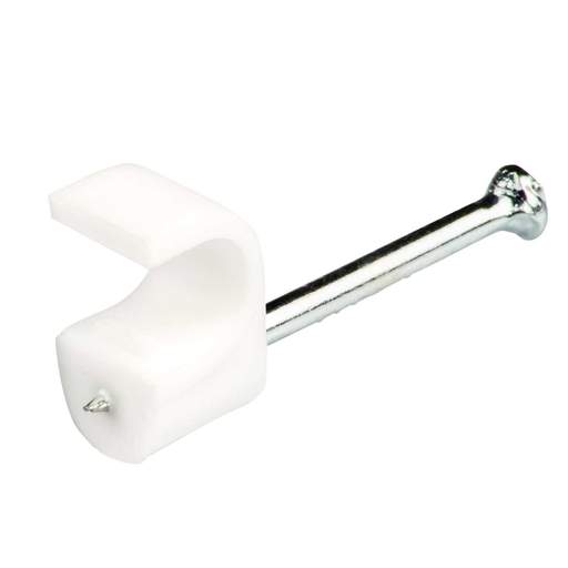 Engex 6mm Round Clips White (Pack of 100)