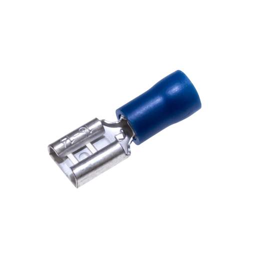 SWA 6.3mm Blue Push On Female Crimp Lug Terminals for Cables up to 2.5mm (Pack of 100)