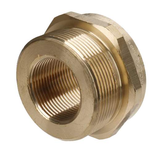 SWA M40 Male x M25 Female Flameproof Reduction Adaptor Brass (Sold in 1's)