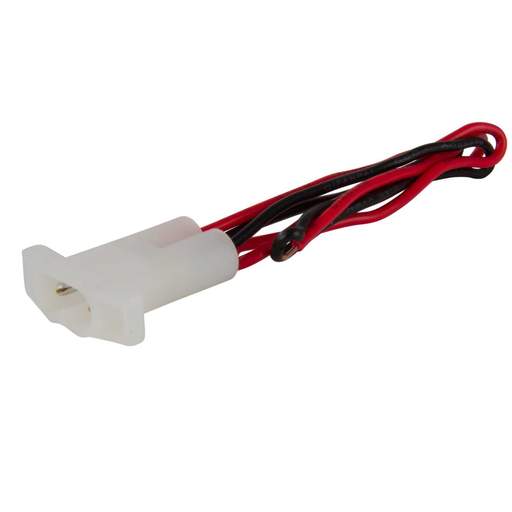Tamtec Plastic Amp type Connector with 300mm red and black flying leads