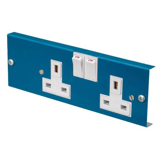 Tamlex 13A 2 Gang Double Switched Socket to fit CSB/4/SL