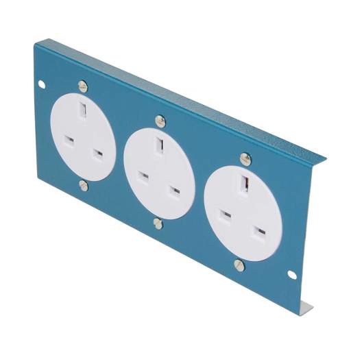 Tamlex 13A 3 x 1 Gang Single Unswitched Socket for Cavity Floor Box