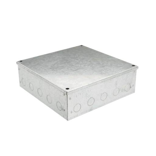 Tamlex 225mm x 225mm x 75mm Galvanised Adaptable Box with Knockouts
