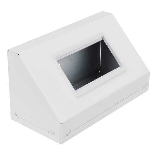 Tamlex 2 Gang Euro Frame Steel Pedestal Box White (Sold in 1's)