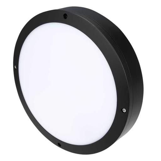 Xcite Deco 11W LED Emergency Bulkhead Black / Opal 4000K
