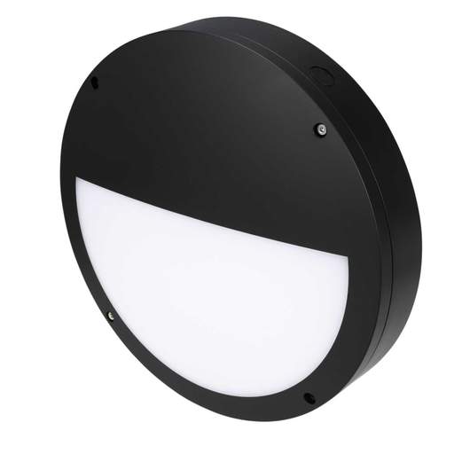 Xcite Deco 11W LED Eyelid Bulkhead Black / Opal 4000K