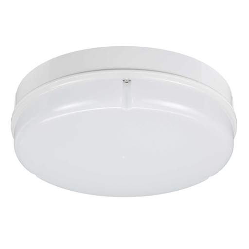 Xcite X1 8W - 16W LED CCT Circular Emergency Bulkhead White / Opal