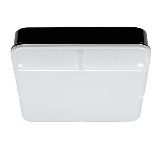 Xcite X1 8W - 16W LED CCT Square Emergency Bulkhead Black / Opal