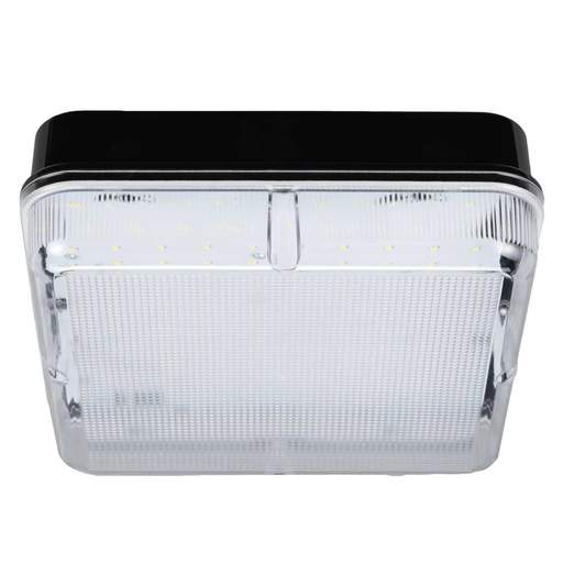 Xcite X1 8W - 16W LED CCT Square Bulkhead Black / Prismatic
