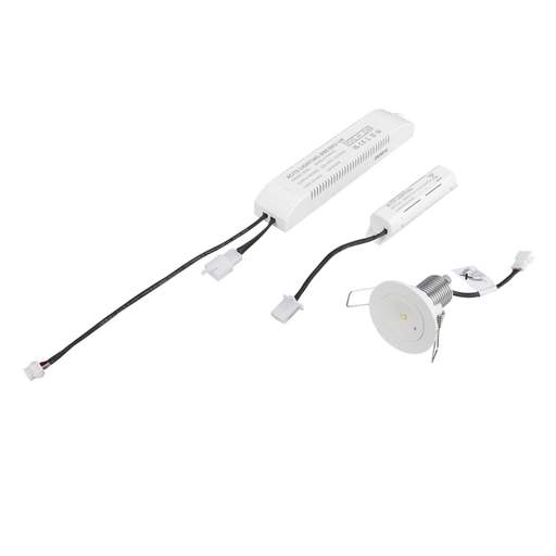 Xcite 1W LED Recessed Emergency Downlight with Self Test