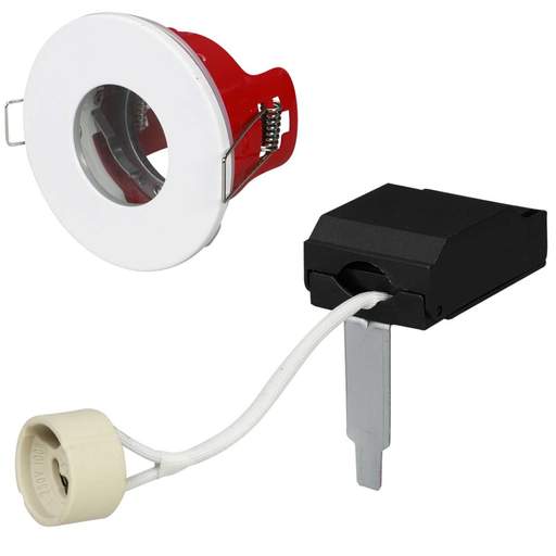 Xcite 35W GU10 Fire Rated IP65 Downlight White