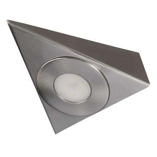 Xcite 3W LED Triangle Surface CCT Cabinet Light Satin Nickel