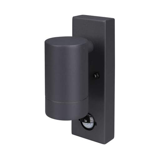 Xcite GU10 Down Wall Light Anthracite Grey with PIR