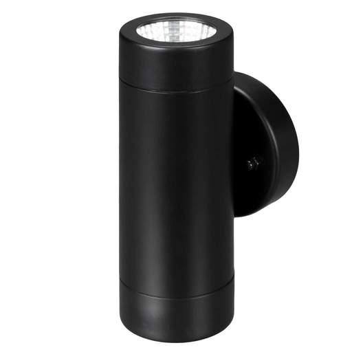 Xcite 10W LED Up / Down Wall Light Black 3000K