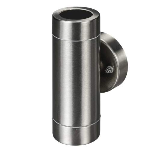 Xcite GU10 Up / Down Wall Light Stainless Steel