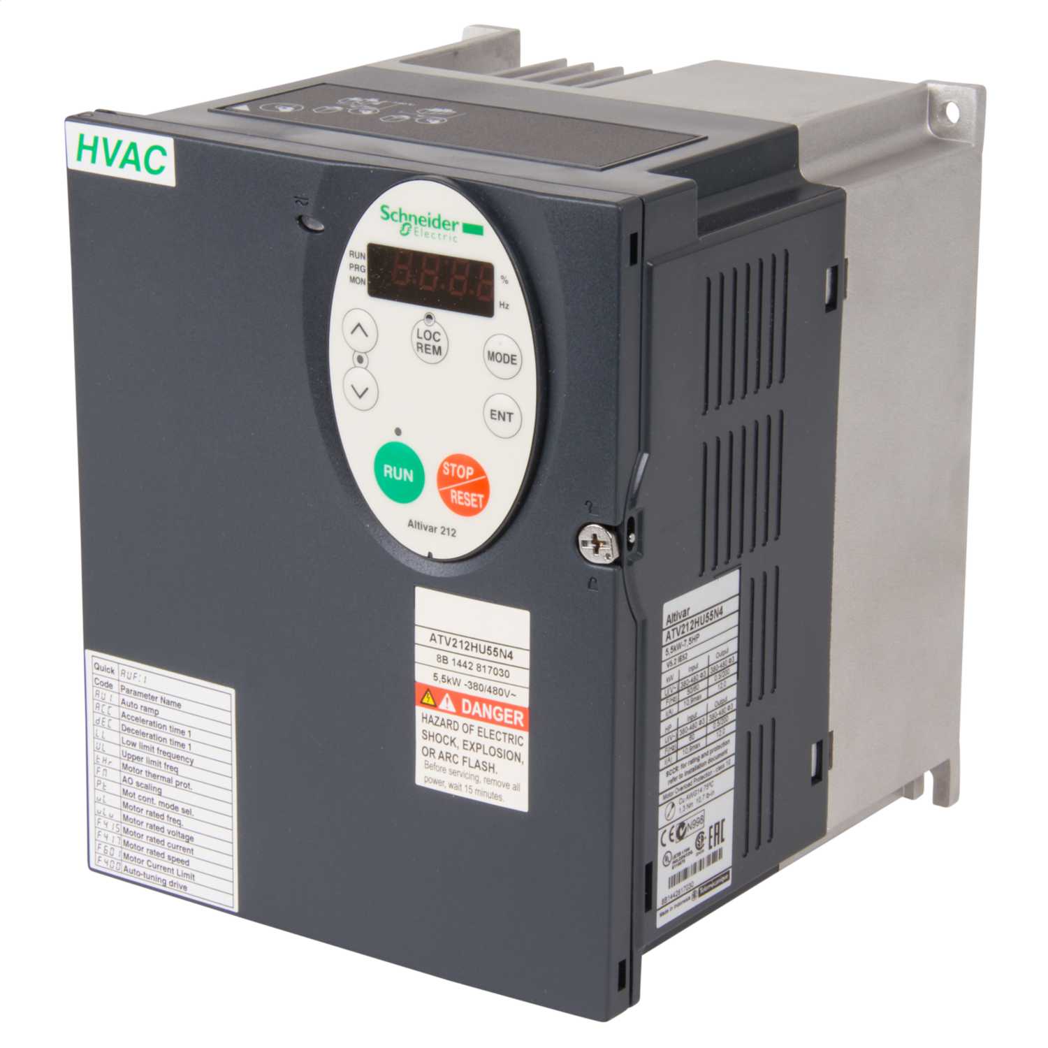 Schneider Altivar H N4 480V 5.5kW Variable Speed Drive (ATV212HU55N4) CEF