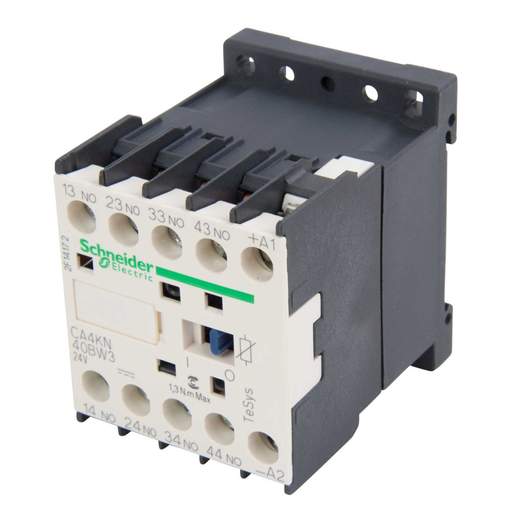 Schneider Telemecanique 24V DC Control Relay 4 NO Contacts (Low Consumption Coil)