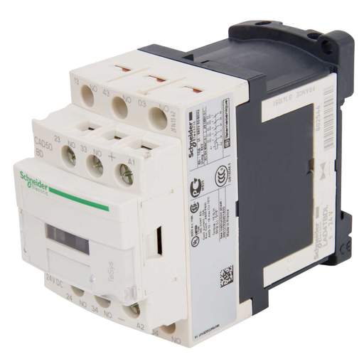 Schneider TeSys 24V DC 10A Control Relay 5 NO Contacts