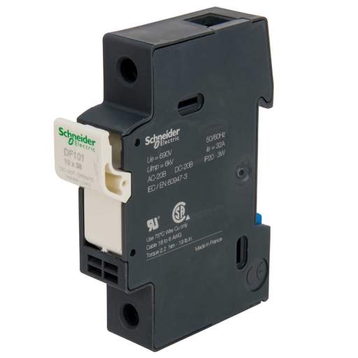 Schneider TeSys 32A Single Pole Fuse Disconnector Black