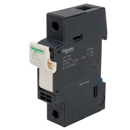 Schneider TeSys 25A Single Pole Fuse Disconnector Black