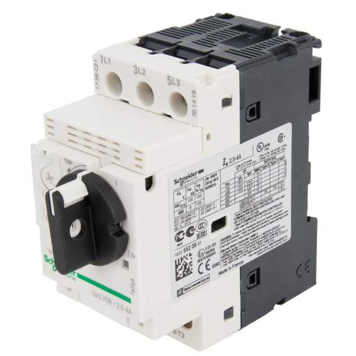Schneider TeSys 2.5A-4A 100kA Circuit Breaker Thermal Magnetic 415V