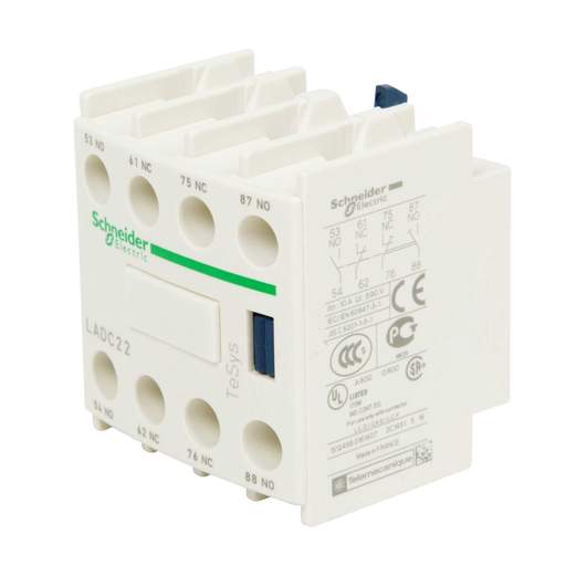Schneider Telemecanique TeSys D Auxiliary Contact Block 2 NO + 2 NC Contacts