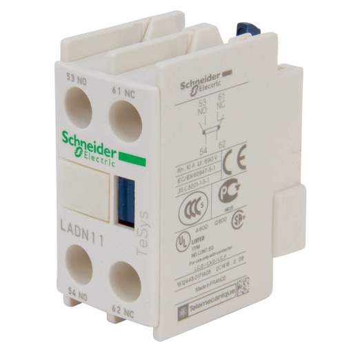 Schneider TeSys Auxiliary Contact Block 1 NO + 1 NC Contacts