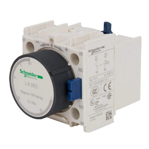 Schneider TeSys Off Delay Pneumatic Timer 0.1 to 30 Seconds