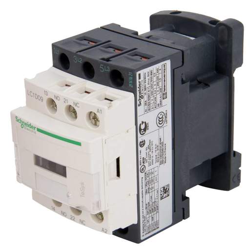 Schneider TeSys 9A Contactor 3 Pole 3 NO Contacts 24V AC Coil