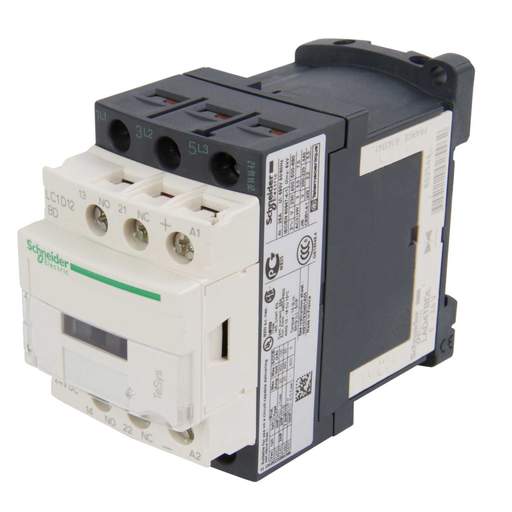 Schneider TeSys 12A Contactor 3 Pole 3 NO Contacts 24V DC Coil