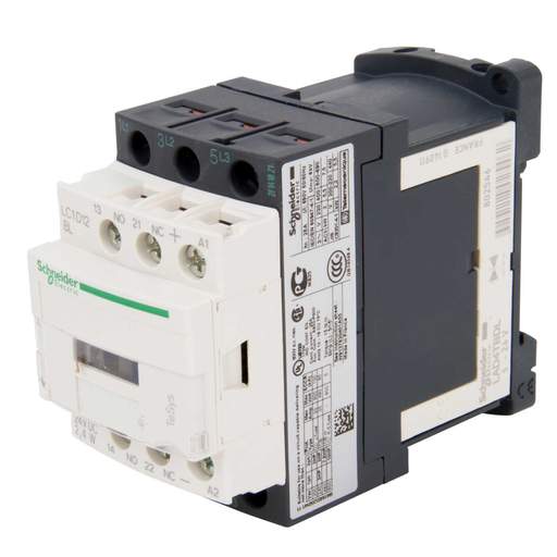 Schneider TeSys 12A Contactor 3 Pole 3 NO Contacts 24V DC Coil
