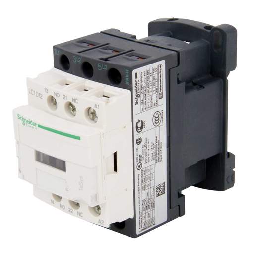 Schneider TeSys 12A Contactor 3 Pole 3 NO Contacts 110V AC Coil