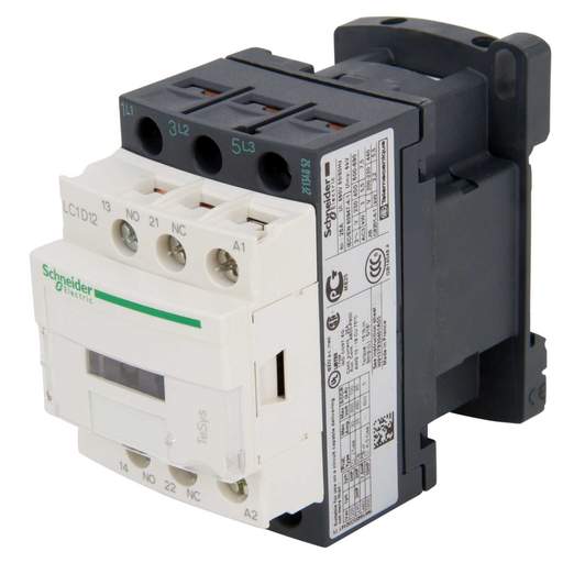 Schneider TeSys 12A Contactor 3 Pole 3 NO Contacts 220V AC Coil