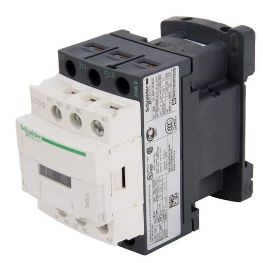 Schneider TeSys 12A Contactor 3 Pole 3 NO 415V Coil AC3