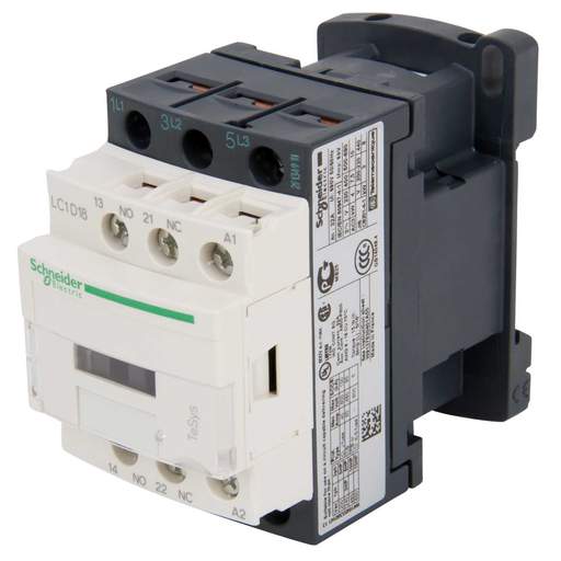 Schneider TeSys 18A Contactor 3 Pole 3 NO Contacts 220V AC C